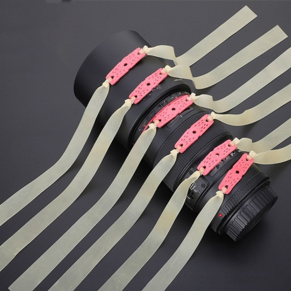 10 PCS Long Pull Model Prey Flat Rubber Band Special Saspi Slingshot Accessories, Color:Thickness 0.65mm Plain Color