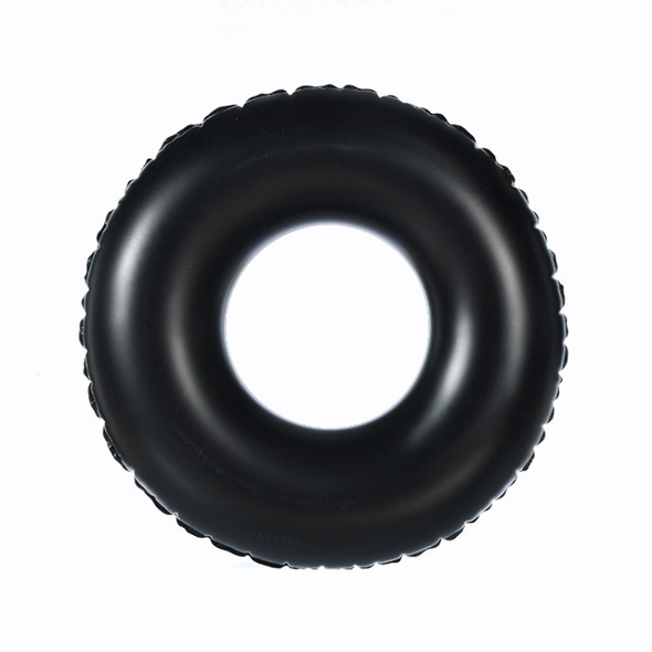 Children Water Inflatable Swimming Ring with Double Valve Handle, Size:110cm(Black)