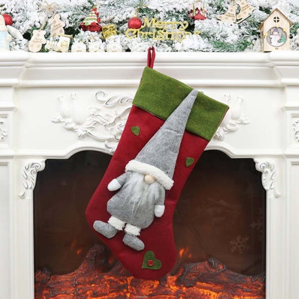 Christmas Decorations Faceless Doll Socks Gift Bag Christmas Tree Pendant(Red)