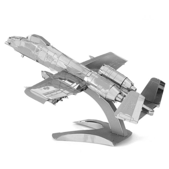 3 PCS 3D Metal Assembly Model DIY Puzzle, Style: A-10 Fighter