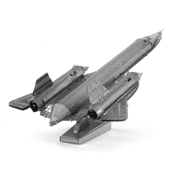 3 PCS 3D Metal Assembly Model DIY Puzzle, Style: SR-71 Blackbird