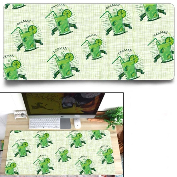 Office Heat Transfer Cute Mouse Pad Desk Mat, Colour: 800x300x3mm(Green Soda)