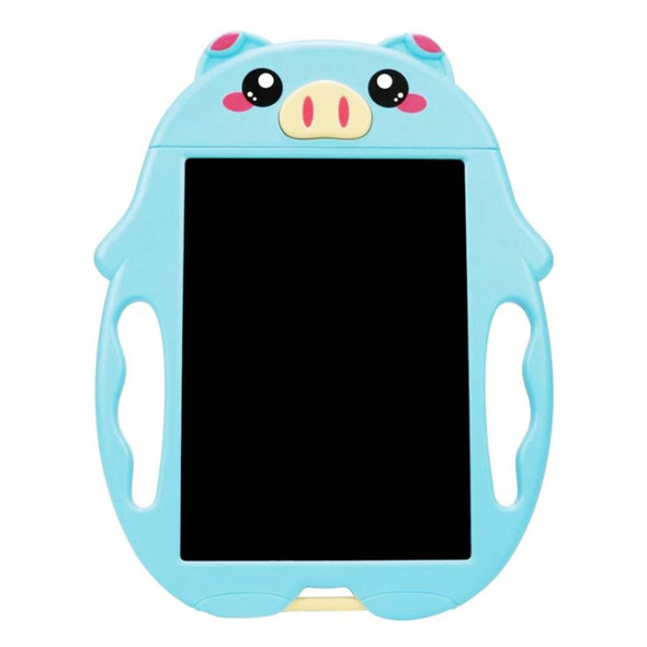9 inch Children Cartoon Handwriting Board LCD Electronic Writing Board, Specification:Color  Screen(Blue Pig)