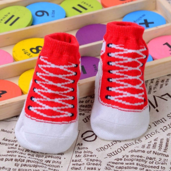 3 Pairs Baby Three-Dimensional Super Cute Children Shoes and Socks(Red)