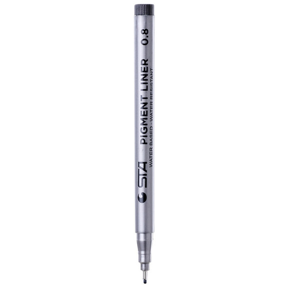 5 PCS Micron Ink Marker Pen Black Fineliner Sketching Pens 0.8mm