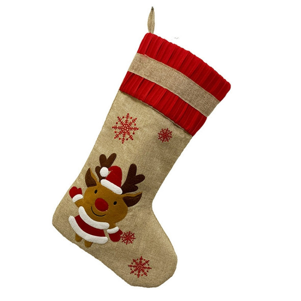 Christmas Decorations Christmas Socks Gift Bag(Deer)