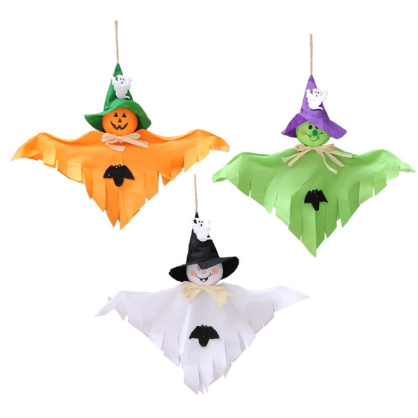 4 PCS Halloween Decorations Kindergarten Halloween Props Halloween Shopping Malls And Bars Halloween Scene Decorations(Green)