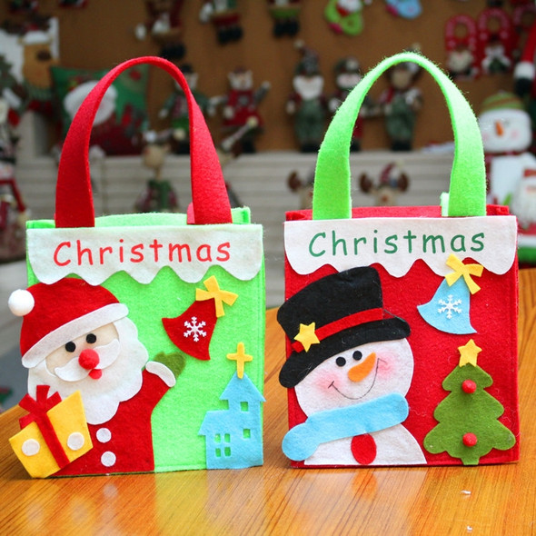 2 PCS Christmas Candy Gift Bag Christmas Decoration Candy Bag Christmas Gift Bag(Santa Claus)