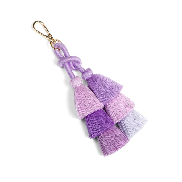 2 PCS Personality Creative Jewelry Pendant Bohemia Tassel Jewelry Pendant Hand-Woven Rope Knot Bag Keychain, Style:K68182