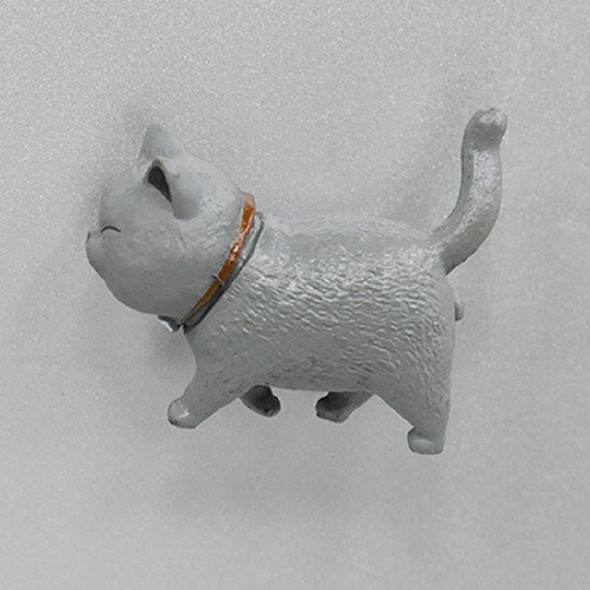 Creative Cartoon Cat Magnet Refrigerator Message Magnet, Size:Medium 4 × 4.5 cm, Style:Gray Cat