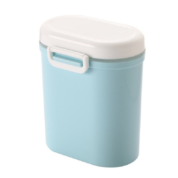 Baby Portable Milk Powder Box Food Container Storage Feeding Box Children Food PP Box, Size:Large12.5 × 9.5 × 15cm(Blue )