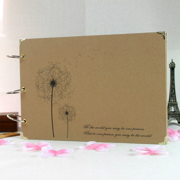 Bronzing Albums Couples Album Creative Paste-style Album Manual Thin(Dandelion)