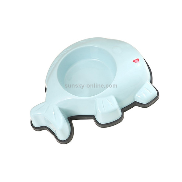 Pet Bowl Multicolor Cartoon Fish Mouth Type Dogs and Cats Durable Non-slip Anti-fall Food Utensils Pet Supplies(Blue)