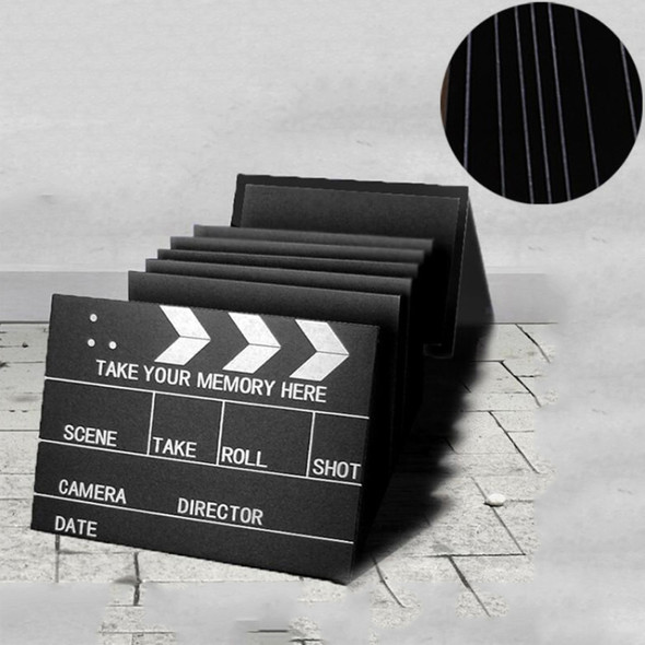 Movie Board Paste Accordion Folding Creative DIY Manual Album Book(Black Card)