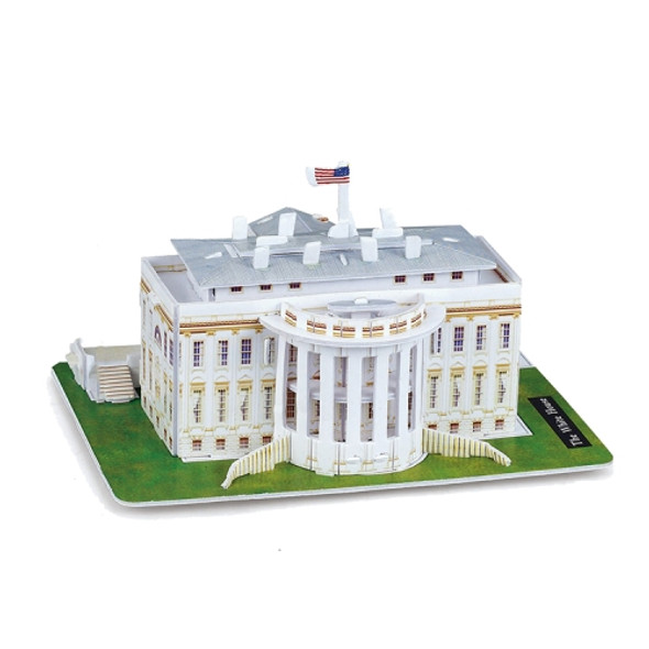 3 PCS 3D Puzzle Mini World Building Model Children Assembling Intellectual Toys(U.S. White House)