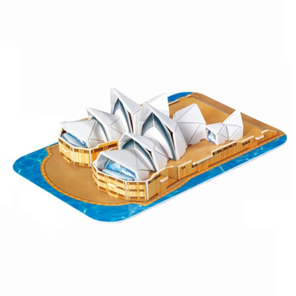 3 PCS 3D Puzzle Mini World Building Model Children Assembling Intellectual Toys(Sydney Opera House)