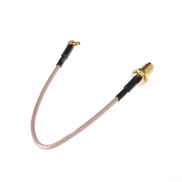 RG316 SMA Female to MMCX Right Angle Male Braid Cable, Length:15cm
