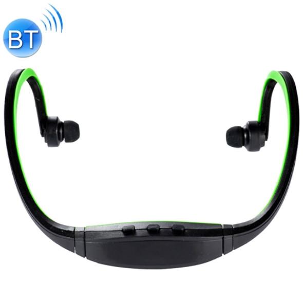 S9 Wireless Sports Bluetooth Earphones for iPhone Huawei XiaoMi Phone, Support TF / SD Card & Microphone(Green)