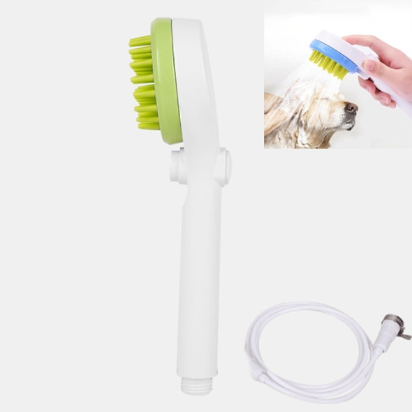 Pet Shower Nozzle Massage Shower, with Hose Universal Joint (Green)