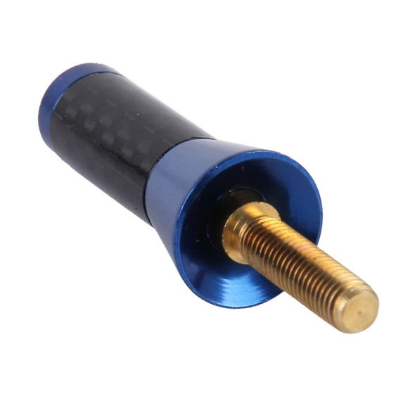 Carbon Fiber Aluminum Short Antenna Polished Universal Screws Base(Small Size)(Blue)