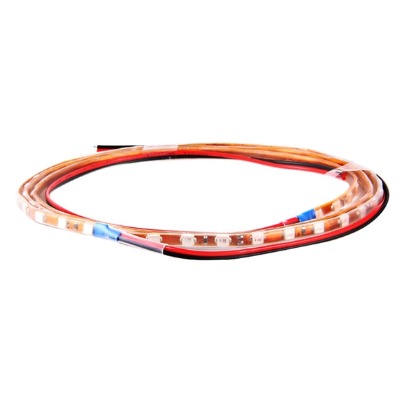 5 PCS 45 LED 3528 SMD Waterproof Flexible Car Strip Light for Car Decoration, DC 12V, Length: 90cm(Yellow Light)