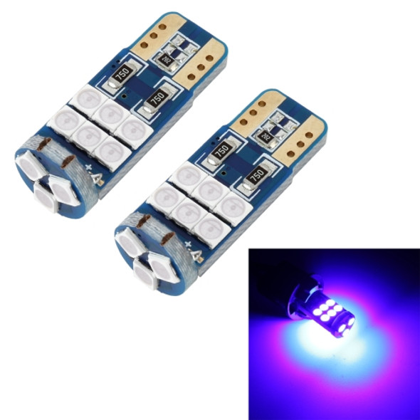 2 PCS T10 DC12 / 1W 9LEDs SMD-3030 Car Clearance Light(Blue Light)