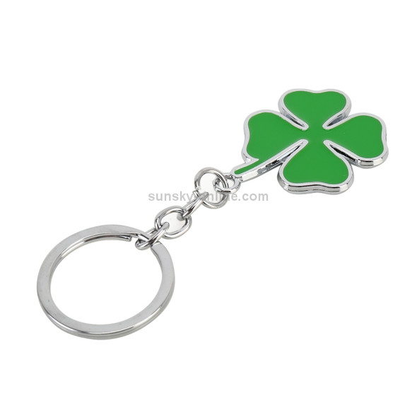 Car Four-leaf Clover Shape Key Ring Metal Keychain