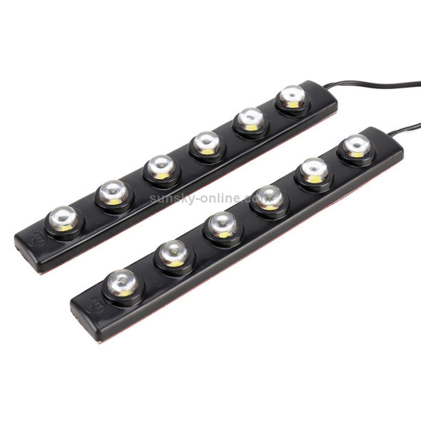 6LEDs SMD-5050 DC12V / 1.3W / 5500K / 65LM Car Daytime Running Light