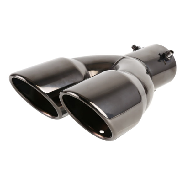 Universal Car Styling Stainless Steel Straight Exhaust Tail Muffler Tip Pipe, Inside Diameter: 6cm (Grey)