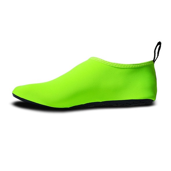 Non-slip Wear-resisting Thick Rubber Sole Diving Shoes and  Socks, One Pair, Size:XXL (Green)