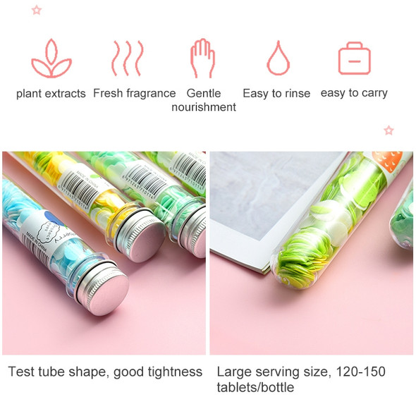 10 PCS Disposable Portable Travel Tube Shape Boxed Confetti Soap Mini Soap Plate(Words Series)