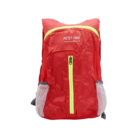 PICTET FINO RH28 Polyester Waterproof Backpack Foldable Travel Backpack, Capacity: 17L (Red)