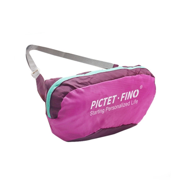 PICTET FINO RH60 Polyester Waterproof Ultra-thin Foldable Waist Bag, Capacity: 2L (Purple)