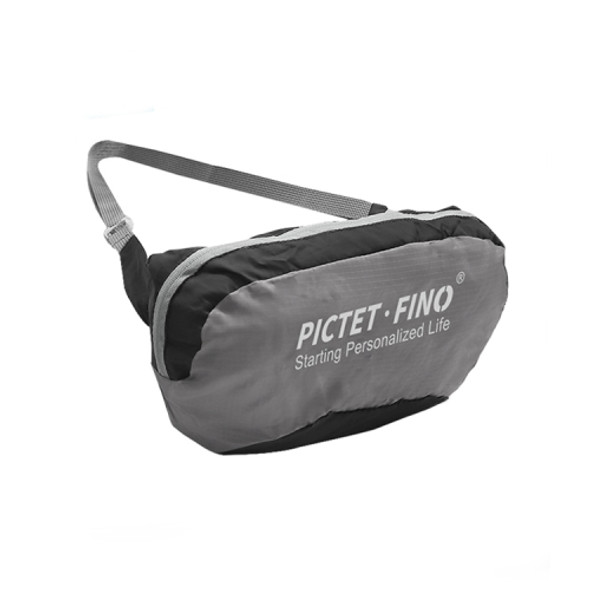 PICTET FINO RH60 Polyester Waterproof Ultra-thin Foldable Waist Bag, Capacity: 2L (Grey)