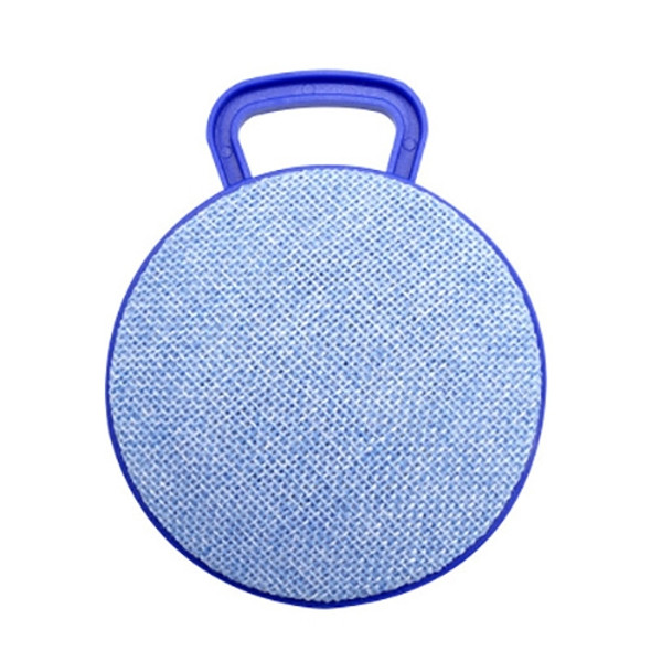 A01L Cloth Texture Round Portable Mini Bluetooth Speaker, Support Hands-free Call & TF Card(Blue)