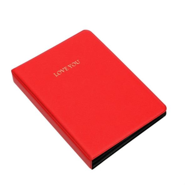 LOVEYOU Words Cover Standard Mini Photo Album Book, Specification:5 inch 32 Sheets(Red)