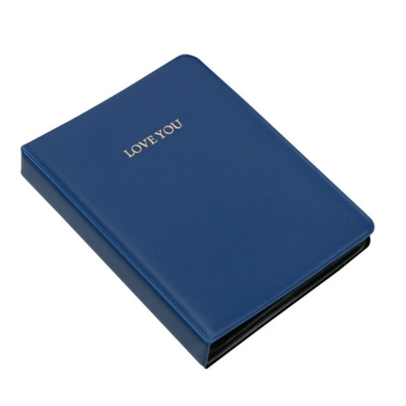LOVEYOU Words Cover Standard Mini Photo Album Book, Specification:5 inch 32 Sheets(Royal Blue)