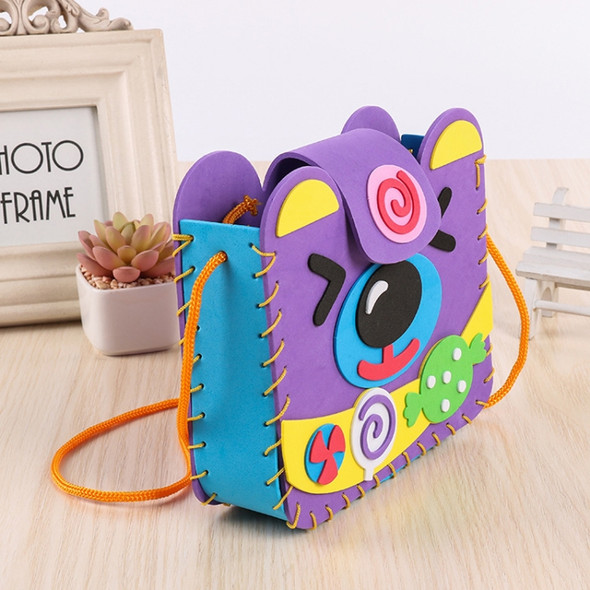 3 PCS Multicolor EVA Foam Puzzles Lovely Animals Children Handmade Bags, Random Style Delivery