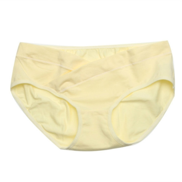 Low Waist Pregnant Women Underwear Cotton Breathable Pregnancy Period Underwea, Size:L(Champagne)