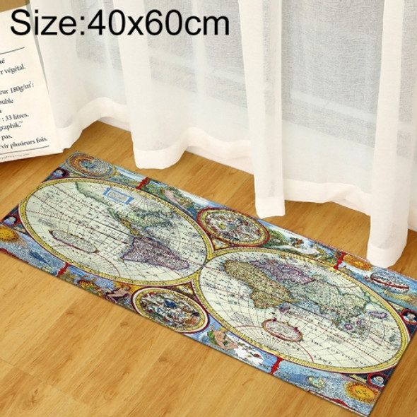 World Map Carpets Rug Bedroom Kids Baby Play Crawling Mat Memory Foam Area Rugs Carpet, Size:40x60cm(Dual-Side)