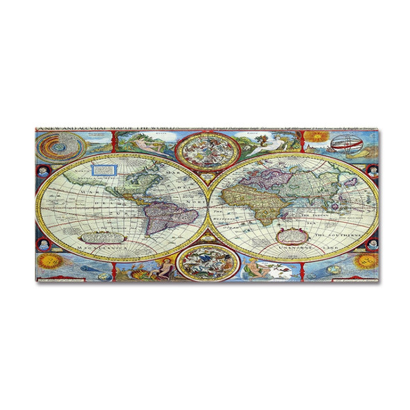 World Map Carpets Rug Bedroom Kids Baby Play Crawling Mat Memory Foam Area Rugs Carpet, Size:40x60cm(Dual-Side)