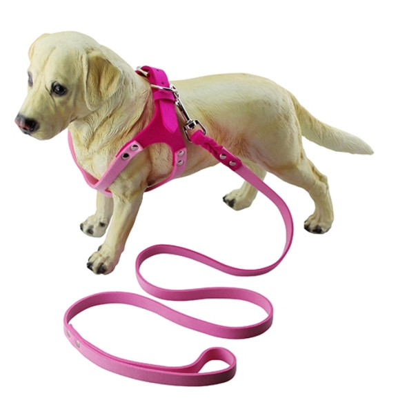 Microfiber Glasses Style Breathable Dog Chest  Strap, Size: L (Magenta)