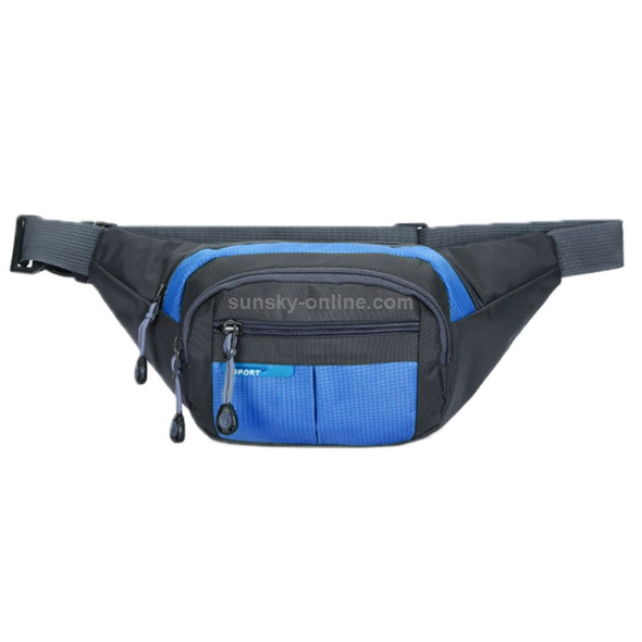 Fashion Multi-function Men Outdoor Sports Running Adjustable Breathable Waist Bag (Blue)