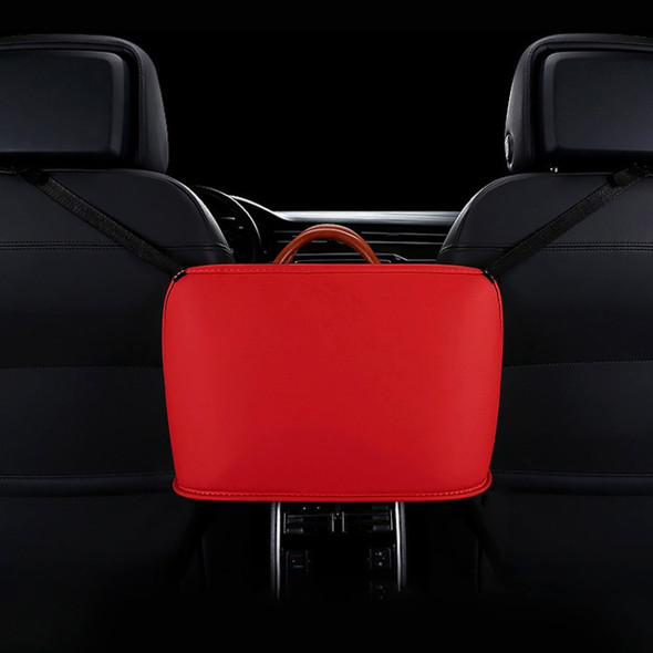 Car Front Seat Hanging Bag Storage Bag (Red)