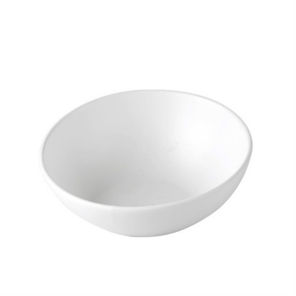 18cm/600ml Cat Dog Food Bowl Pet Ceramic Bowl, Style:Bowl(White)