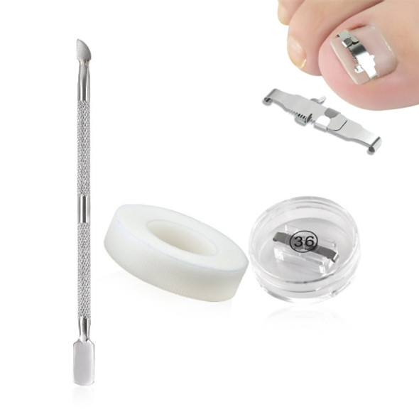 Orthopedic Buckle Toe Nail Groove Ingrown Nail Corrector, Style:No. 36, Specifications:Set