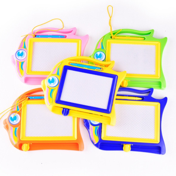 Children Early Education Writing Board Puzzle Black and White Plastic Magnetic Drawing Board Toys(Random Color and Style Delivery)