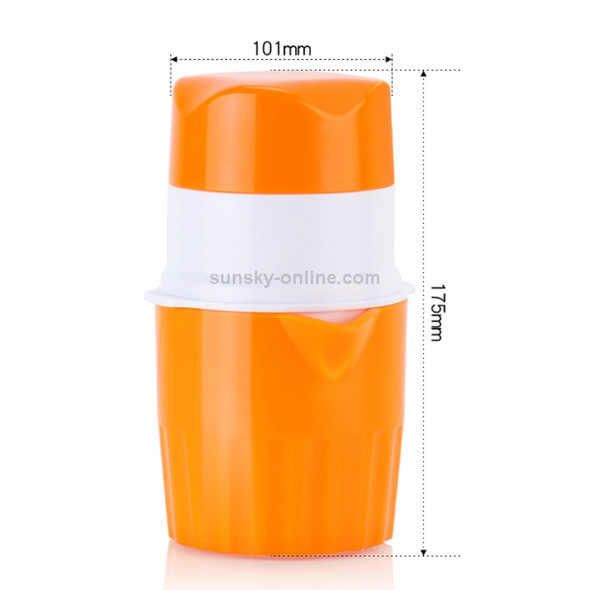 D566 Household ABS Manual Juice Cup Squeezer Fruit Reamers(Orange)