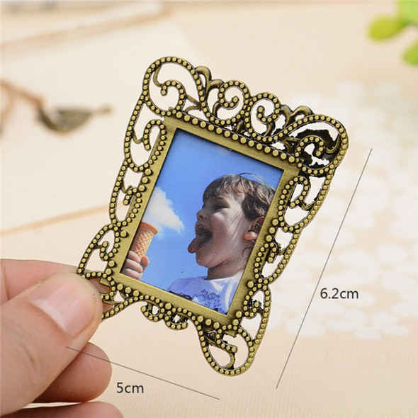 2 PCS Creative Metal Vintage Photo Frame(Lace Square)