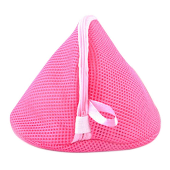 2 PCS Underwear Bra Laundry Mesh Wash Basket Net Washing Storage Zipper Bag Triangle